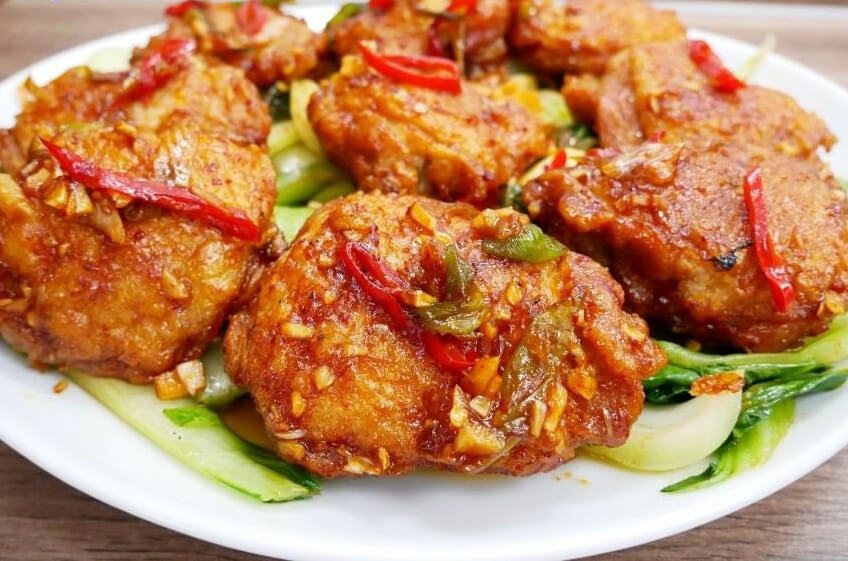 Thịt ướp với dầu hào