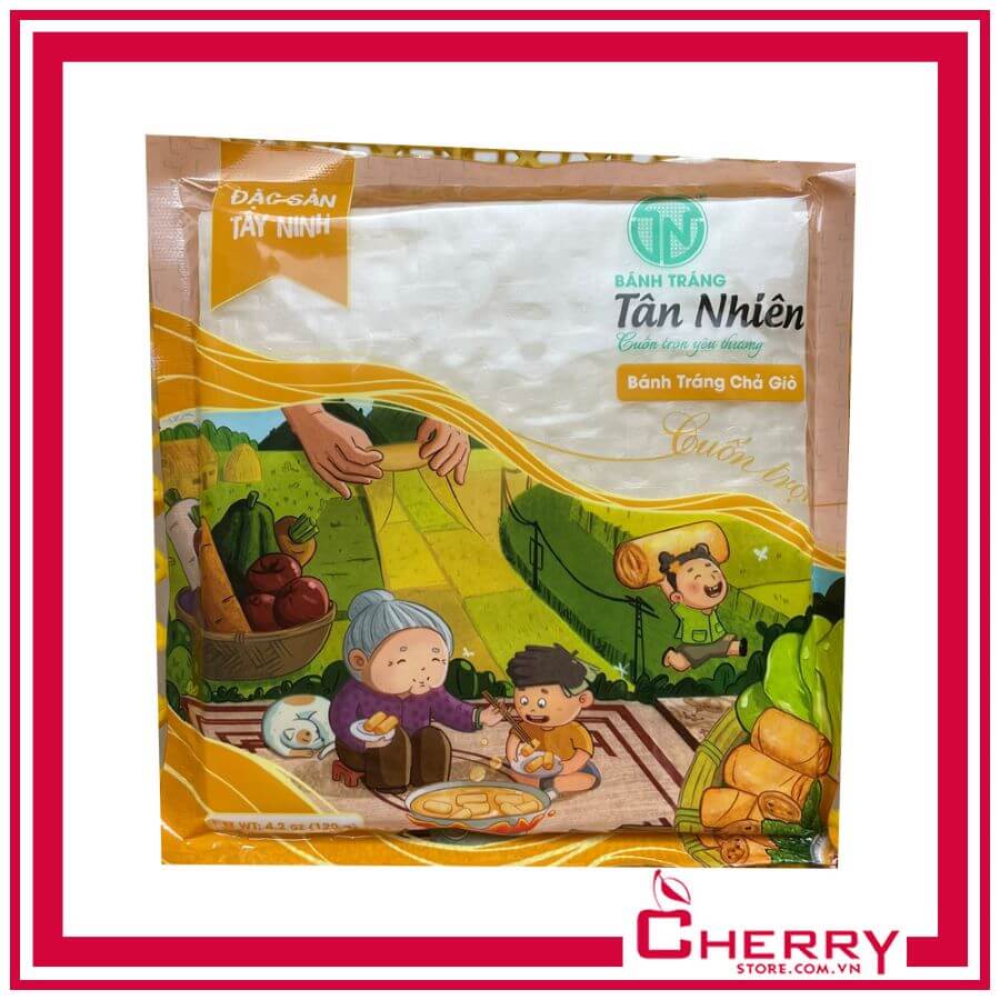 Thùng 40 gói Bánh tráng chả giò Tân Nhiên 120g