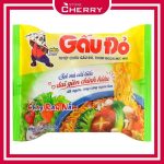 Thùng mì gấu đỏ chay rau nấm 30 gói giá sỉ